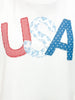 USA Patchwork Crewneck Long Sleeve Top