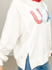 USA Patchwork Crewneck Long Sleeve Top
