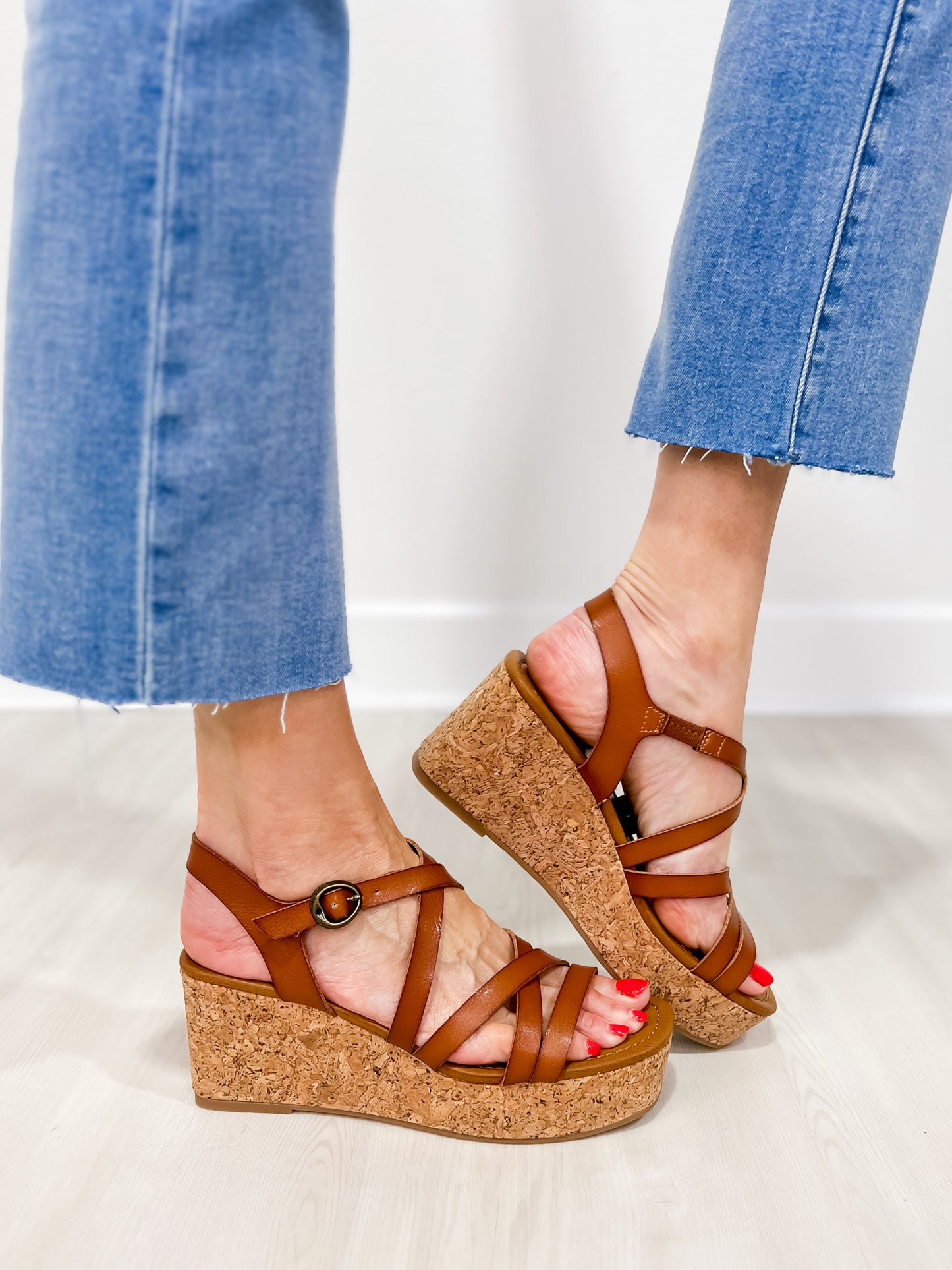 Blowfish Aurora Platform Wedge Sandal in Scotch