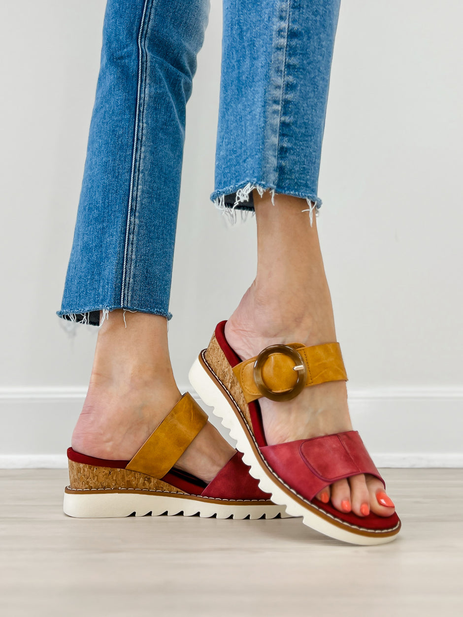 Pierre Dumas Expand-7 Sandals in Fuchsia