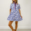 Short Sleeve Mini Dress with Button Closure and Pockets