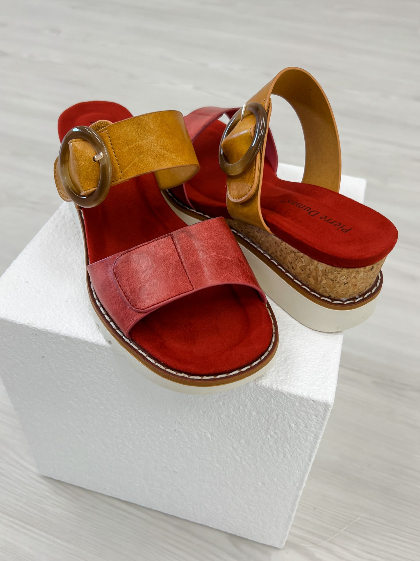 Pierre Dumas Expand-7 Sandals in Fuchsia