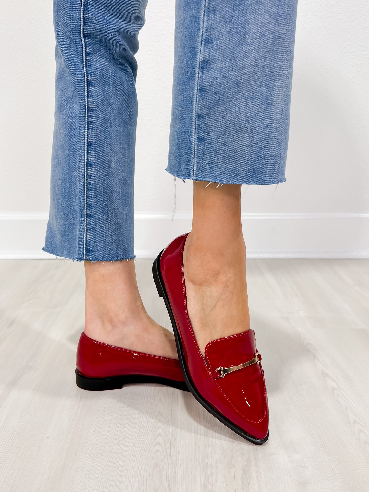 Patent Leather Pointed Toe Flats