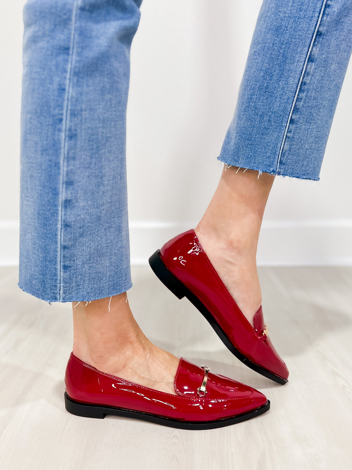 Patent Leather Pointed Toe Flats