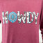 Turquoise Howdy Fall Long Sleeve Graphic Tee