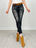 Risen SHADOW Mid Rise Ankle Skinny Jeans