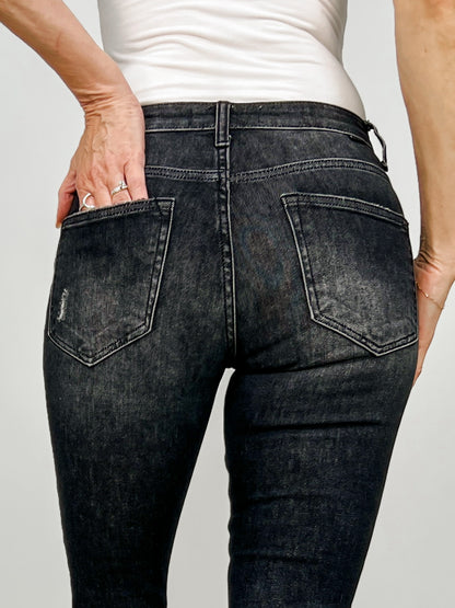Risen SHADOW Mid Rise Ankle Skinny Jeans