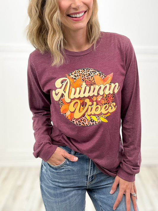 Autumn Vibes Long Sleeve Graphic Tee