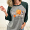 Hey Pumpkin 3/4 Sleeve Graphic Tee