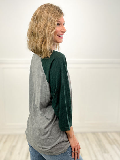 Hey Pumpkin 3/4 Sleeve Graphic Tee