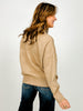 Front Seam Mock Neck Long Sleeve Knit Sweater -GROUP B