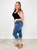 Judy Blue FRANKIE High Waist Tummy Control Cuff Capri Jeans