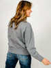 Front Seam Mock Neck Long Sleeve Knit Sweater -GROUP A