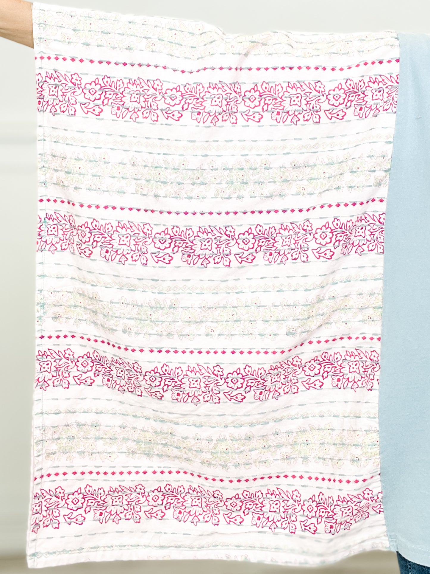 Kid Rock Print Stitched Poncho Sleeve Top