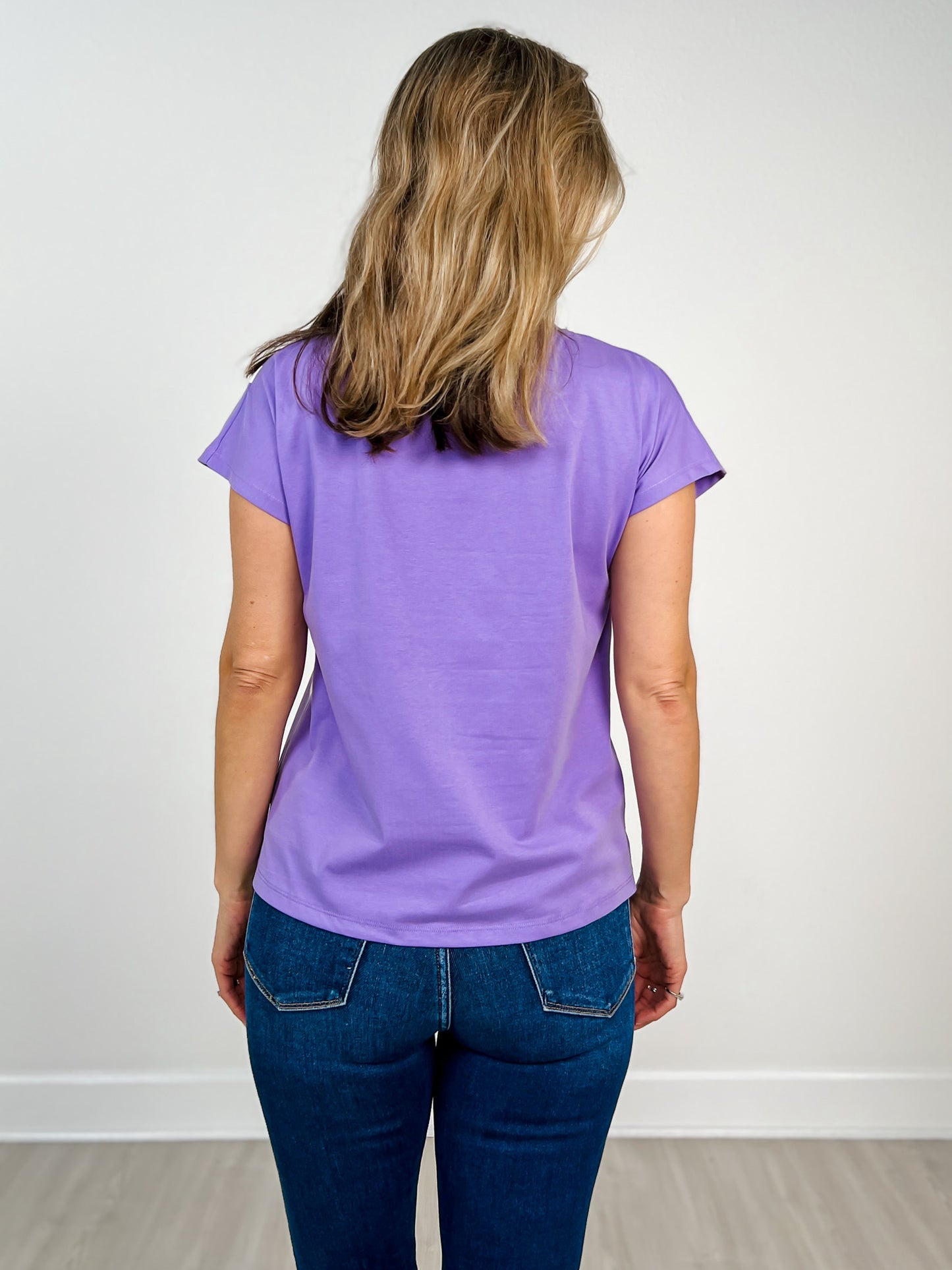 Floral Print Short Sleeve Boxy Cotton Top