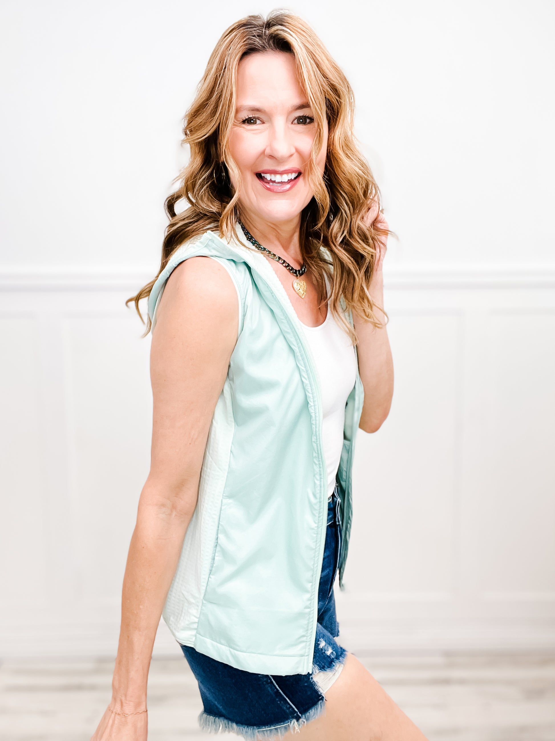 Jacquard Fleece Active Vest