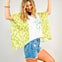 Lucky Clover Cord Embellished Pancho Style Top