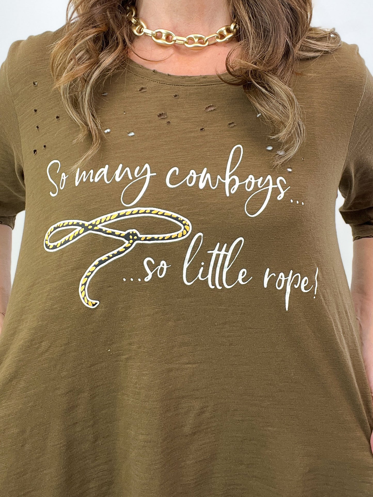 Too Many Cowboys Graphic Tee