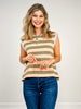 Striped Sleeveless Relaxed Fit Top