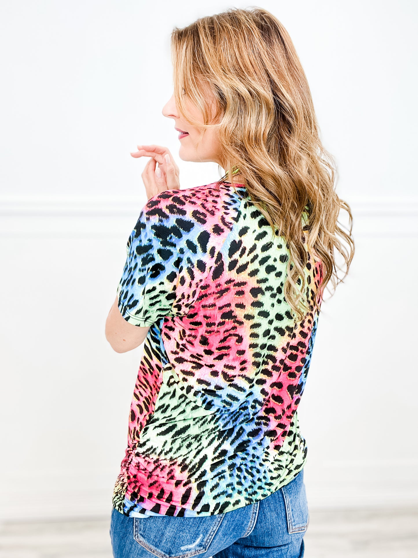 Multicolor Animal Print Top