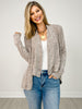 The Switch It Up Cardigan Sweater Top in Chocolate