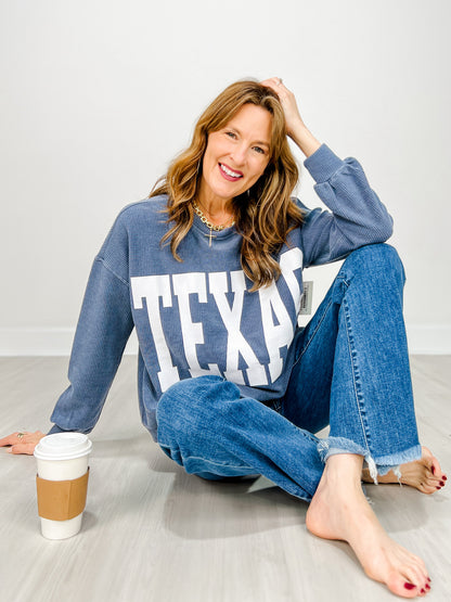 Texas Long Sleeve Knit Top
