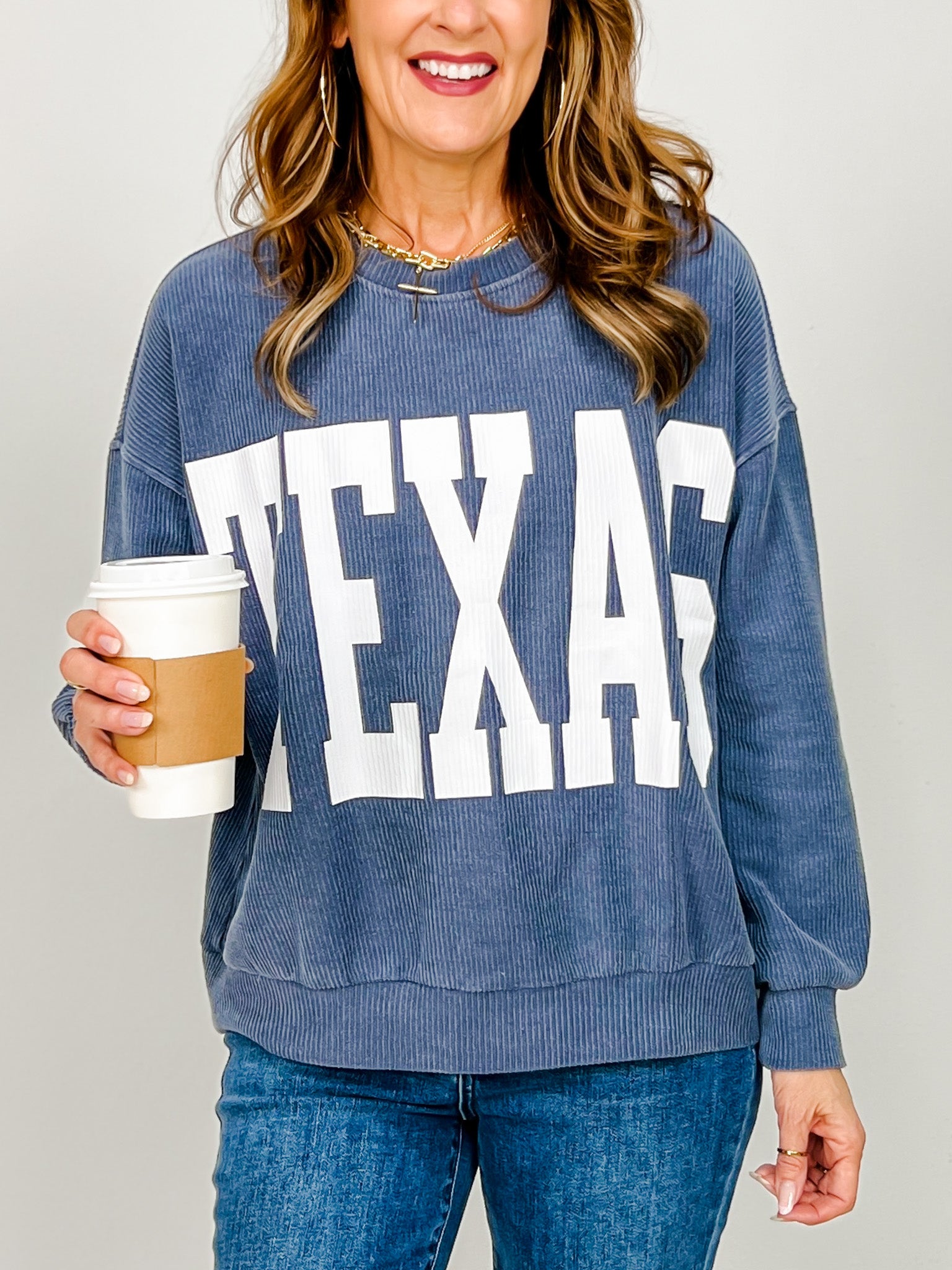Texas Long Sleeve Knit Top