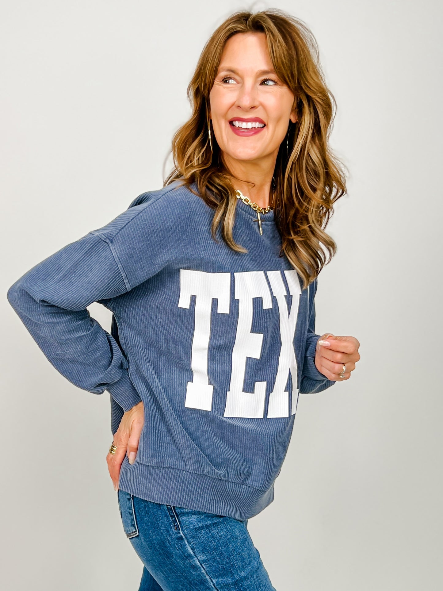 Texas Long Sleeve Knit Top