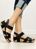 Corkys Better With Time Wedge Sandals in BLACK