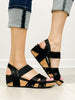 Corkys Better With Time Wedge Sandals in BLACK