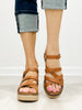 Corkys All Nighter Wedge Sandals in COGNAC