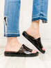 Yellowbox Marana Jelly Slides in Black