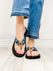 Yellowbox Firework Flip Flop Shoes in Navy