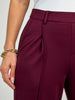 Straight Fit High Waist Wide Leg Pocket Trousers