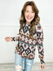 Long Sleeve Aztec Knit Top