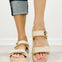 Corkys Go For It Platform Sandals in SAND RAFFIA