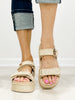 Corkys Go For It Platform Sandals in SAND RAFFIA