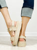 Corkys Go For It Platform Sandals in SAND RAFFIA