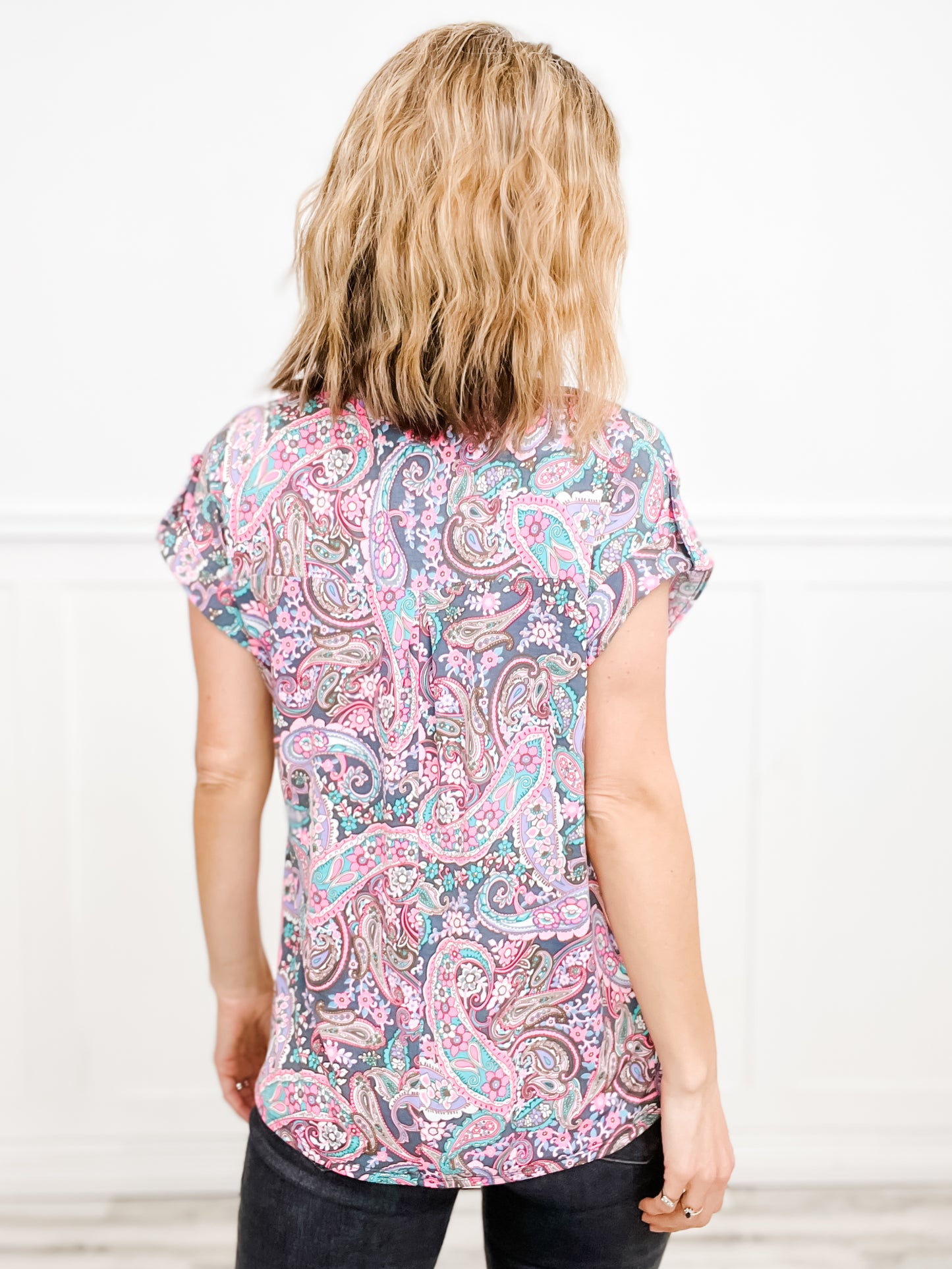 Sweet Garden Dolman Short Sleeve Top