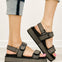 Corkys Go For It Platform Sandals in BLACK