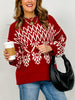 Long Sleeve Knit Holiday Sweater Top