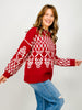 Long Sleeve Knit Holiday Sweater Top