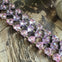 Purple Heart Crystal Necklace