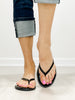 MIA Aster Flip Flops in Black Patent