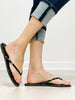 MIA Aster Flip Flops in Black Patent