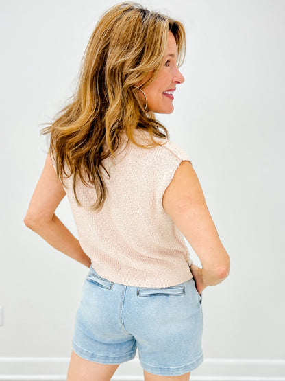 Maison Reverie Hand Feel Knit Sleeveless Top