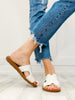 Corkys Bogalusa Slip-On Sandals in White Chunky Glitter - 30A