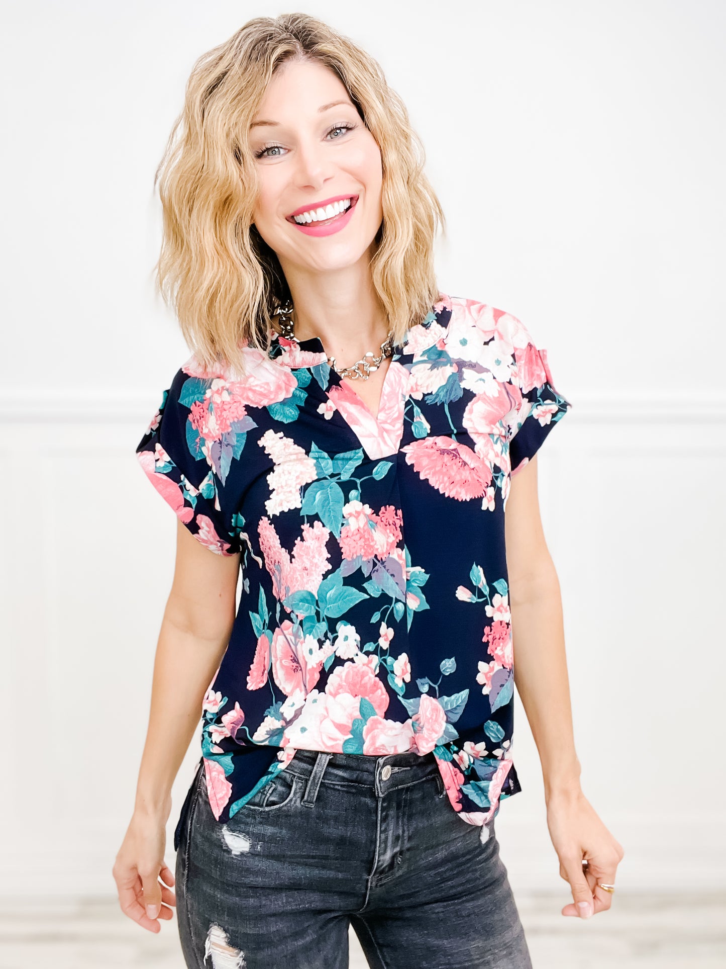 Forget Me Not Dolman Short Sleeve Top