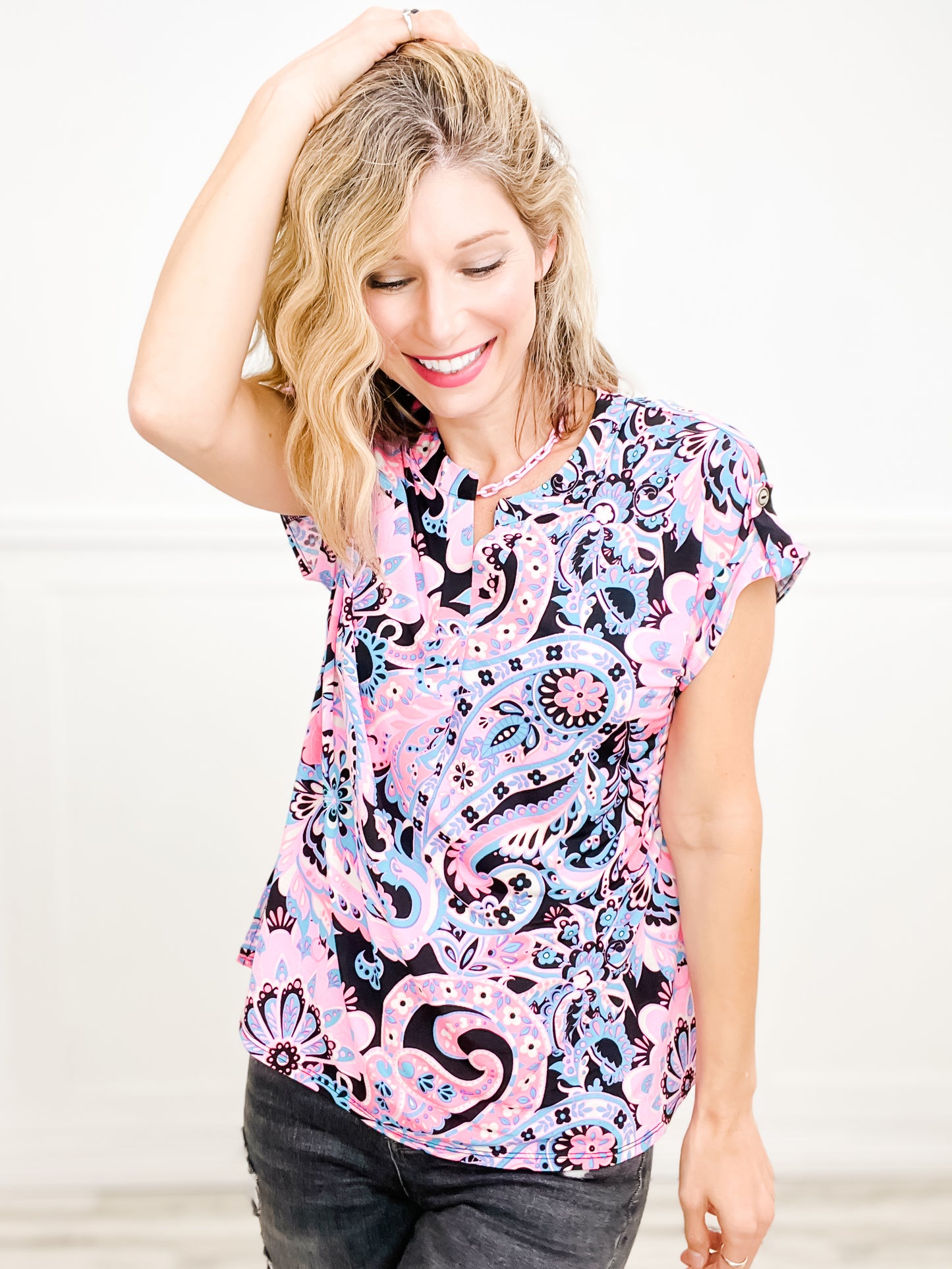 Build Me Up Dolman Short Sleeve Top