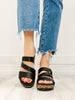 Corkys Voyage Wedge Sandals in Black Smooth Leopard - 30A